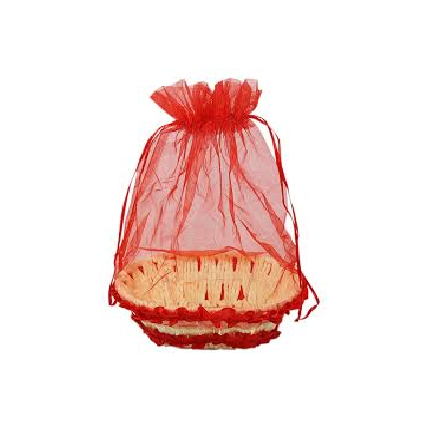 Gift Basket With Net Cover 